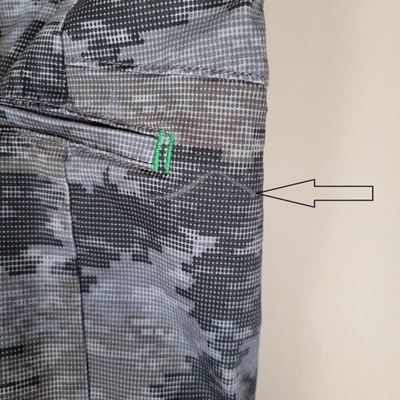 Hugo Boss Size 40 Leeman Slim Fit Digi Camo Performance Stretch Pants Black Gray - Picture 8 of 12